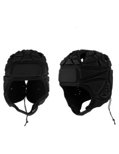 Casco de Rugby Bosgladek Negro 2 pcs para Adultos y Niños