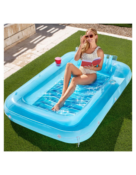 Flotador Inflable Sloosh para Tanning 178x117 cm Azul