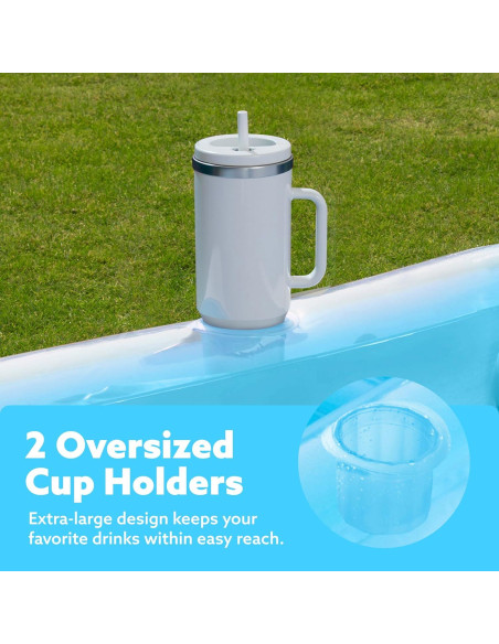 Flotador Inflable Sloosh para Tanning 178x117 cm Azul