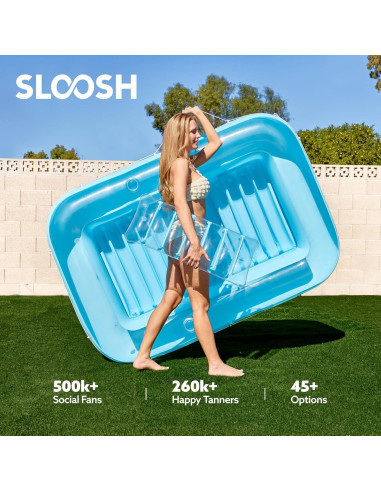 Flotador Inflable Sloosh para Tanning 178x117 cm Azul