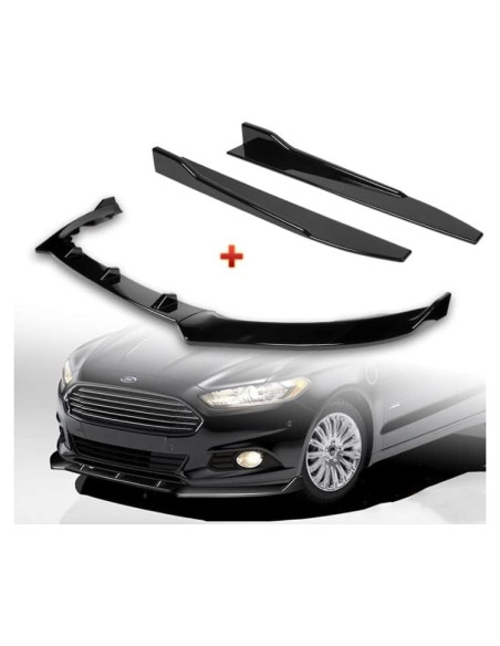 Kit Carrocería Spoiler Lip 3 Piezas + Difusor 2 Piezas Ford Fusion 2013-2016