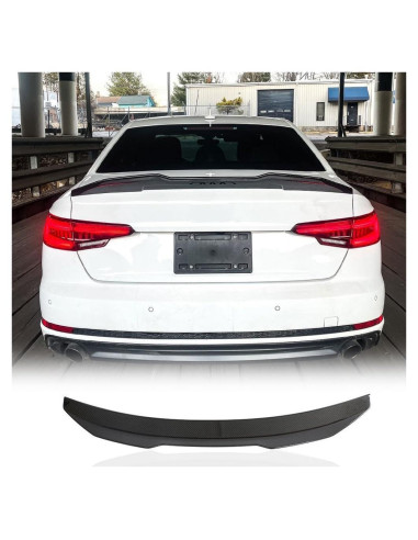 Spoiler de maletero fibra de carbono Audi A4 S4 B9 2017-2024