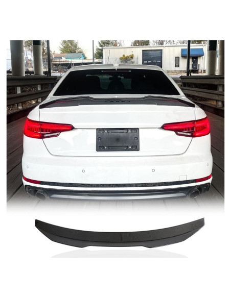Spoiler de maletero fibra de carbono Audi A4 S4 B9 2017-2024