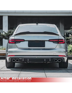 Spoiler de maletero fibra de carbono Audi A4 S4 B9 2017-2024 2
