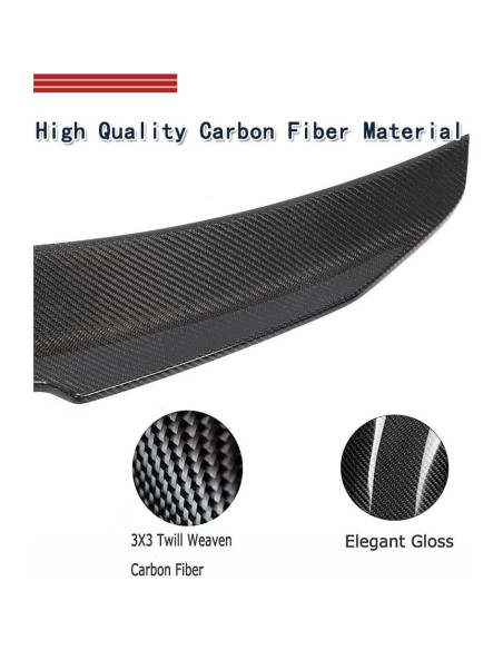 Spoiler de maletero fibra de carbono Audi A4 S4 B9 2017-2024