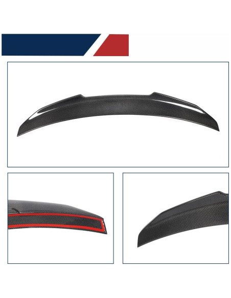 Spoiler de maletero fibra de carbono Audi A4 S4 B9 2017-2024