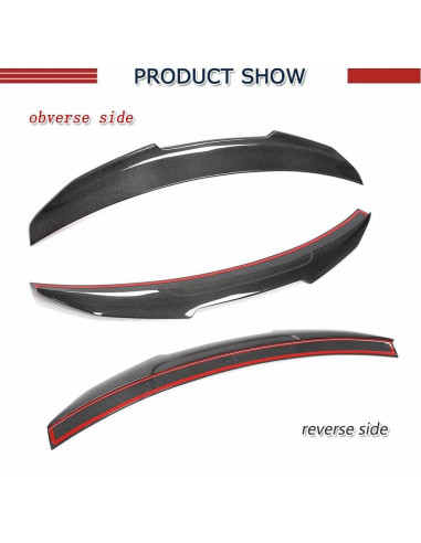 Spoiler de maletero fibra de carbono Audi A4 S4 B9 2017-2024