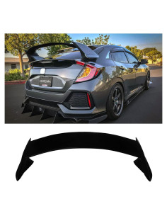 Spoiler Trasero CHIESMA para Honda Civic 2016-2021 Negro ABS