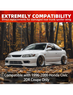 Alerón trasero ECOTRIC para Honda Civic 2DR Coupe 1996-2000 2