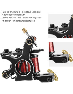 Juego de Máquina de Tatuaje BAMTTOO Liner Shader 10 Bobinas 2