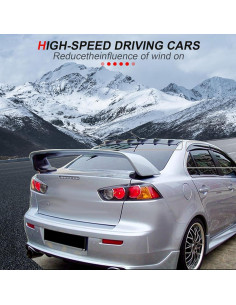 Alerón de Maletero CCIYU Negro para Mitsubishi Lancer 2008-2016 2