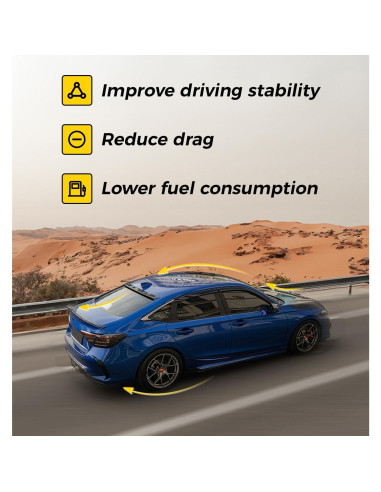 Alerón Trasero Xprite para Honda Civic 2021-2025 - ABS Negro