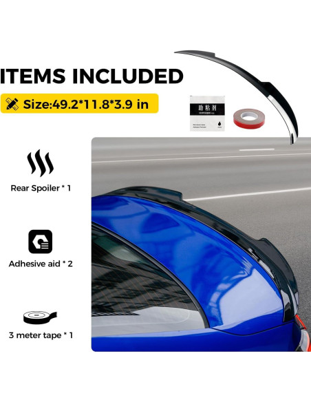 Alerón Trasero Xprite para Honda Civic 2021-2025 - ABS Negro