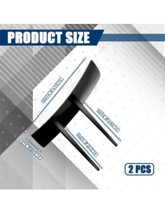 Kit de Alerones de Spoiler HEVLE Universal 2 Piezas Negro 2