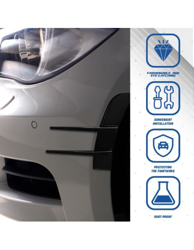 Kit de Alerones de Spoiler HEVLE Universal 2 Piezas Negro