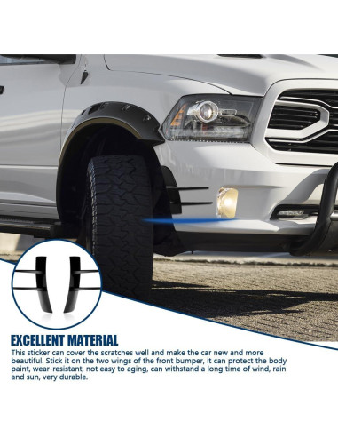 Kit de Alerones de Spoiler HEVLE Universal 2 Piezas Negro