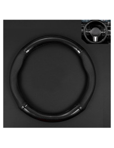 Cubierta de Volante DACIRTY Antideslizante Fibra de Carbono