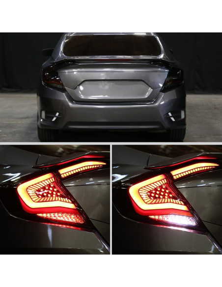 Luces Traseras LED Ronnin para Honda Civic 2016-2021 - Humo
