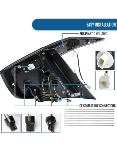 Luces Traseras LED Ronnin para Honda Civic 2016-2021 - Humo