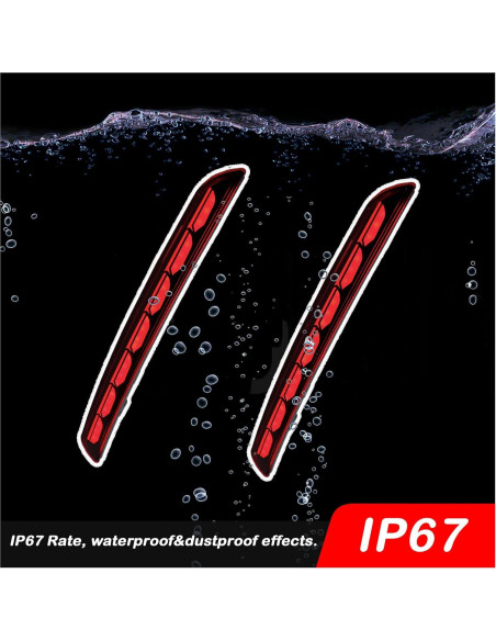 Luz de Niebla Trasera LED KEEGTBOX para Honda Civic 2022-2023