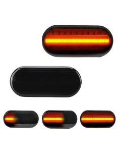 Luz de Señal de Giro LED HAHLOMEI Lente Ahumada para VW y Ford