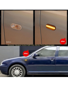 Luz de Señal de Giro LED HAHLOMEI Lente Ahumada para VW y Ford 2