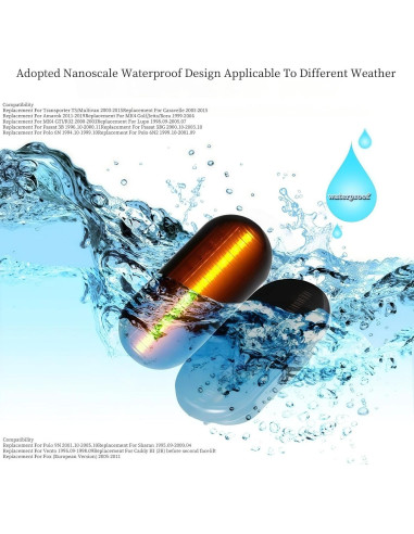 Luz de Señal de Giro LED HAHLOMEI Lente Ahumada para VW y Ford