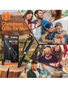 Multiherramienta GLOPUS 6 en 1 con mosquetón y cuchillo 2