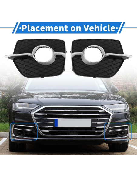 Juego de Rejilla de Luz Antiniebla VekAuto para BMW X6 2008-2014