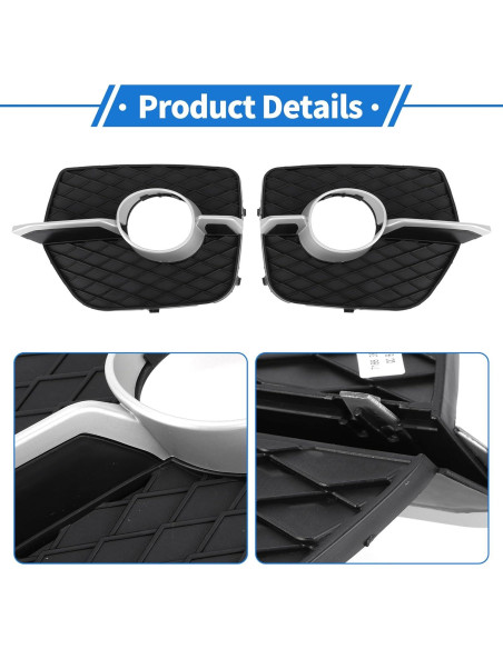 Juego de Rejilla de Luz Antiniebla VekAuto para BMW X6 2008-2014