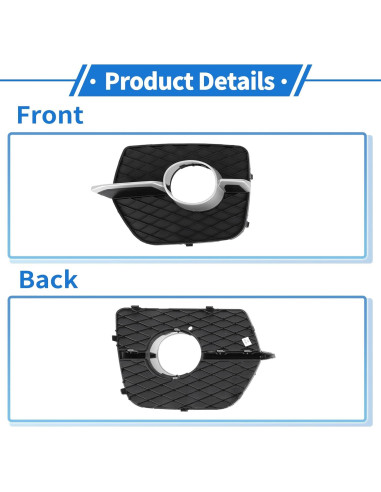 Juego de Rejilla de Luz Antiniebla VekAuto para BMW X6 2008-2014
