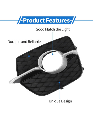 Juego de Rejilla de Luz Antiniebla VekAuto para BMW X6 2008-2014