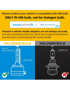 Bombillas HID Xenon D3S Sinoparcel 6000K 35W Paquete de 2 2