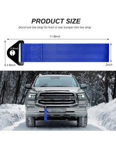 Correa de Remolque Racing YTFRL Nylon Alta Resistencia Azul 2