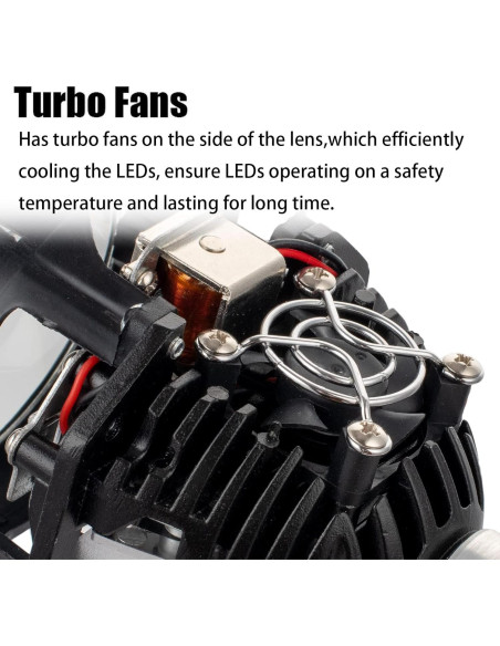 Lente de Proyector HDYEGIOU 3.0" con Ojos de Ángel Amarillos