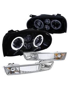 Faros Proyector LED Halo SPEC-D TUNING para Volkswagen Golf MK3