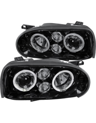 Faros Proyector LED Halo SPEC-D TUNING para Volkswagen Golf MK3
