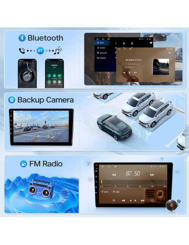 Estéreo de Coche Leadfan para Honda Civic 2013-2017, 9" Carplay