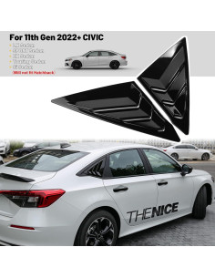 Persianas Laterales Honda Civic Sedán 2022-2026 Thenice - Negro 2