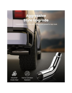 Punta de Escape Diesel JY PERFORMANCE 4" a 5" Cromada 58.42 cm 2