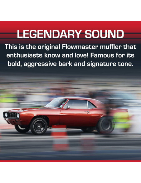 Silenciador Flowmaster Serie 40 2.25" Entrada/Salida Desplazada
