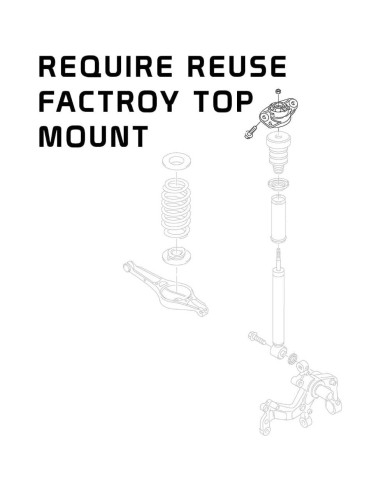 Kit de Suspensión Coilover Godspeed MonoSS MSS0204-B para Audi Q3 2015-2018