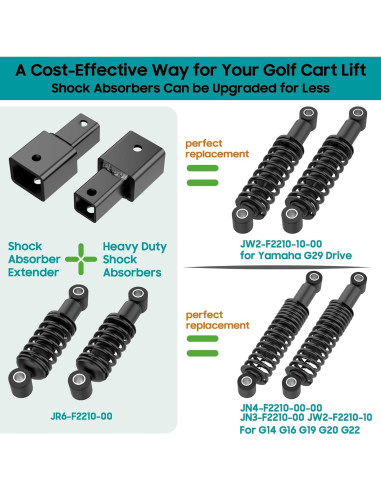 Amortiguador trasero 10L0L para carrito de golf Yamaha G29/G14/G16/G19/G20/G22