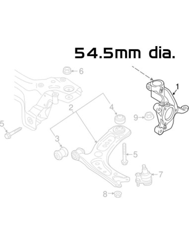 Kit de Amortiguadores Regulables Godspeed MSS0105-H para Audi Q3 2019-2023