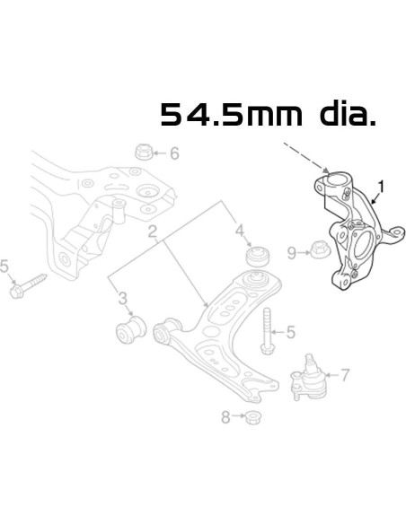 Kit de Amortiguadores Regulables Godspeed MSS0105-H para Audi Q3 2019-2023