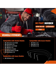 Juego de Cables de Bujía GEARCESS ACPOE01367-GC para Honda y Acura 2