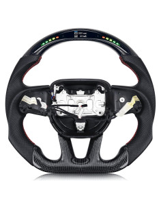 Volante de Fibra de Carbono VOONKE con LED y Calefacción 35cm