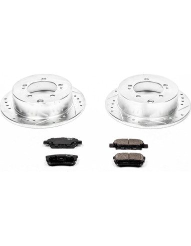 Kit de Freno Power Stop Z23 con Discos y Pastillas Traseras