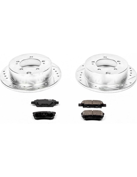 Kit de Freno Power Stop Z23 con Discos y Pastillas Traseras