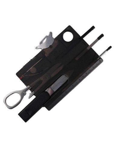 Tarjeta Multifuncional 12 en 1 Galepromot EDC Negra